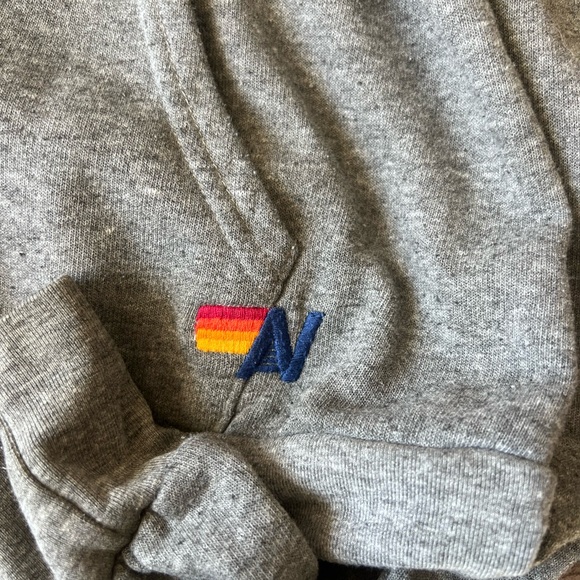 Aviator Nation 5 Stripe Hoodie in Charcoal - Small - Picture 5 of 8